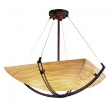  PNA-9724-25-WAVE-DBRZ - 36" Pendant Bowl w/ Crossbar