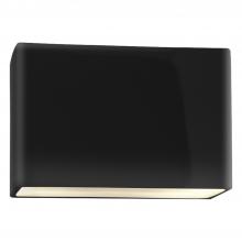  CER-5650-BKMT-LED2-2000 - Large ADA Wide Rectangle LED Wall Sconce - Closed Top