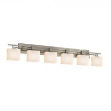  FSN-8706-55-OPAL-NCKL - Aero 6-Light Bath Bar