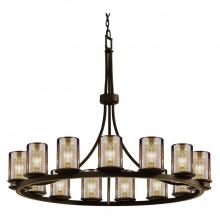  FSN-8715-10-MROR-DBRZ-LED15-10500 - Dakota 15-Light 1-Tier Ring LED Chandelier