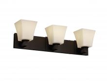 Justice Design Group FSN-8923-40-OPAL-DBRZ-LED3-2100 - Modular 3-Light LED Bath Bar