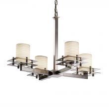  POR-8100-10-WAVE-NCKL-LED4-2800 - Metropolis 4-Light LED Chandelier