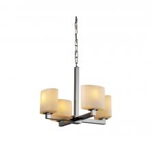  FSN-8829-10-OPAL-NCKL - Modular 4-Light Chandelier