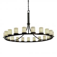  POR-8716-10-BANL-DBRZ - Dakota 21-Light 1-Tier Ring Chandelier