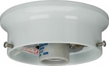  90/431 - 4" Wired Holder; White Finish; Includes Hardware; 60W Max