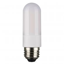  S11224 - 8 Watt T10 LED; Frosted; Medium base; 3000K; High Lumen; 120 Volt; 90 CRI; Dimmable; Carded