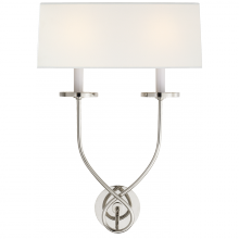 Visual Comfort & Co. Signature Collection CHD 1612PN-L - Symmetric Twist Double Sconce