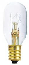  0372000 - 15W T7 Incandescent Clear E12 (Candelabra) Base, 120 Volt, Card