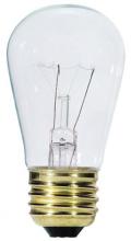  0434000 - 11W S14 Incandescent Clear E26 (Medium) Base, 130 Volt, Box