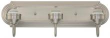  6300800 - 3 Light Wall Fixture Brushed Nickel Finish