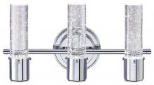  6311900 - 22W 3 Light LED Wall Fixture Chrome Finish Bubble Glass