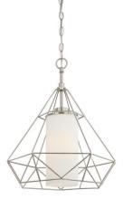  6324500 - Pendant Brushed Nickel Finish Frosted Opal Glass