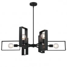  6575600 - 6 Light Chandelier Matte Black Finish