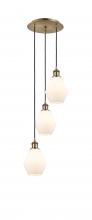  113B-3P-AB-G651-6 - Cindyrella - 3 Light - 13 inch - Antique Brass - Cord Hung - Multi Pendant