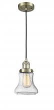  201C-AB-G194-LED - Bellmont - 1 Light - 6 inch - Antique Brass - Cord hung - Mini Pendant