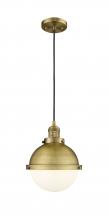  201C-BB-HFS-81-BB - Hampden - 1 Light - 9 inch - Brushed Brass - Cord hung - Mini Pendant