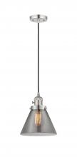  201CSW-PN-G43-LED - Cone - 1 Light - 8 inch - Polished Nickel - Cord hung - Mini Pendant