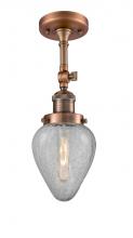  201F-AC-G165-LED - Geneseo - 1 Light - 7 inch - Antique Copper - Semi-Flush Mount