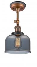  201FBP-ACBK-G73 - Bell - 1 Light - 8 inch - Antique Copper - Semi-Flush Mount