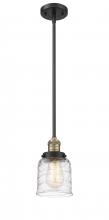  201S-BAB-G513-LED - Bell - 1 Light - 5 inch - Black Antique Brass - Stem Hung - Mini Pendant