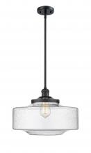  201S-BK-G694-16 - Bridgeton - 1 Light - 12 inch - Matte Black - Stem Hung - Mini Pendant