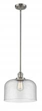 Innovations Lighting 201S-SN-G74-L - Bell - 1 Light - 12 inch - Brushed Satin Nickel - Stem Hung - Mini Pendant