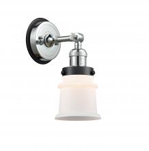  203PC-BPBK-HRBK-G181S - Canton - 1 Light - 5 inch - Polished Chrome - Sconce