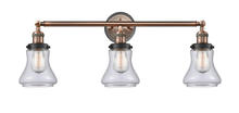  205BP-ACBK-G192 - Bellmont - 3 Light - 30 inch - Antique Copper - Bath Vanity Light