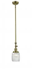  206-AB-G302 - Colton - 1 Light - 6 inch - Antique Brass - Stem Hung - Mini Pendant