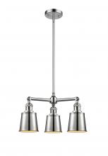  207-PC-M9-PC-LED - Addison - 3 Light - 19 inch - Polished Chrome - Stem Hung - Chandelier