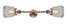  208L-AC-G142 - Chatham - 2 Light - 7 inch - Antique Copper - Bath Vanity Light