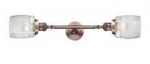  208L-AC-G302 - Colton - 2 Light - 6 inch - Antique Copper - Bath Vanity Light