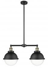  209-BAB-HFS-82-BK-LED - Hampden - 2 Light - 18 inch - Black Antique Brass - Stem Hung - Island Light