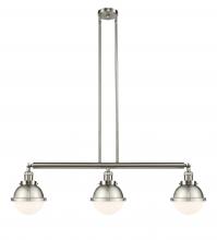  213-SN-HFS-61-SN-LED - Hampden - 3 Light - 40 inch - Brushed Satin Nickel - Stem Hung - Island Light