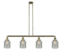  214-AB-G262 - Stanton - 4 Light - 51 inch - Antique Brass - Stem Hung - Island Light