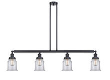  214-BK-G182 - Canton - 4 Light - 51 inch - Matte Black - Stem Hung - Island Light