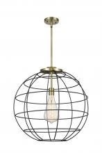  221-1S-AB-CE-22-BK - Lake Placid - 1 Light - 22 inch - Antique Brass - Pendant