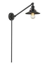  237-OB-M5 - Railroad - 1 Light - 8 inch - Oil Rubbed Bronze - Swing Arm