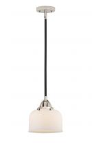  288-1S-BPN-G71 - Bell - 1 Light - 8 inch - Black Polished Nickel - Cord hung - Mini Pendant