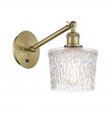  317-1W-AB-G402-LED - Niagara - 1 Light - 7 inch - Antique Brass - Sconce