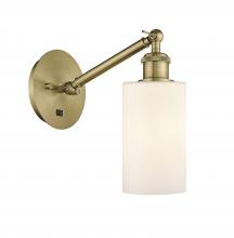  317-1W-AB-G801-LED - Clymer - 1 Light - 4 inch - Antique Brass - Sconce