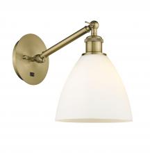  317-1W-AB-GBD-751-LED - Bristol - 1 Light - 8 inch - Antique Brass - Sconce