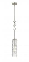  380-1S-SN-G380-4CL-LED - Wexford - 1 Light - 4 inch - Brushed Satin Nickel - Cord hung - Mini Pendant