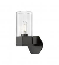  427-1W-BK-G427-9CL - Claverack - 1 Light - 6 inch - Matte Black - Sconce