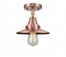  447-1C-AC-M3-LED - Railroad - 1 Light - 8 inch - Antique Copper - Flush Mount