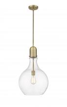  492-1S-BB-G582-14-LED - Amherst - 1 Light - 14 inch - Brushed Brass - Stem hung - Pendant