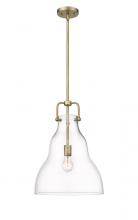  494-1S-BB-G592-14-LED - Haverhill - 1 Light - 14 inch - Brushed Brass - Stem hung - Pendant