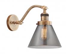 Innovations Lighting 515-1W-BB-G43-LED - Cone - 1 Light - 8 inch - Brushed Brass - Adjustable Sconce