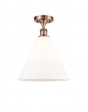  516-1C-AC-GBC-121-LED - Berkshire - 1 Light - 12 inch - Antique Copper - Semi-Flush Mount