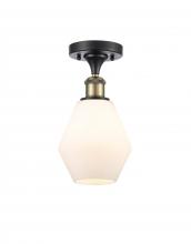 Innovations Lighting 516-1C-BAB-G651-6-LED - Cindyrella - 1 Light - 6 inch - Black Antique Brass - Semi-Flush Mount
